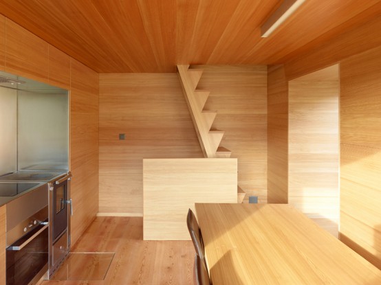 Maison Boisset With Larch Panels Interior Maison Boisset With Larch Panels Interior