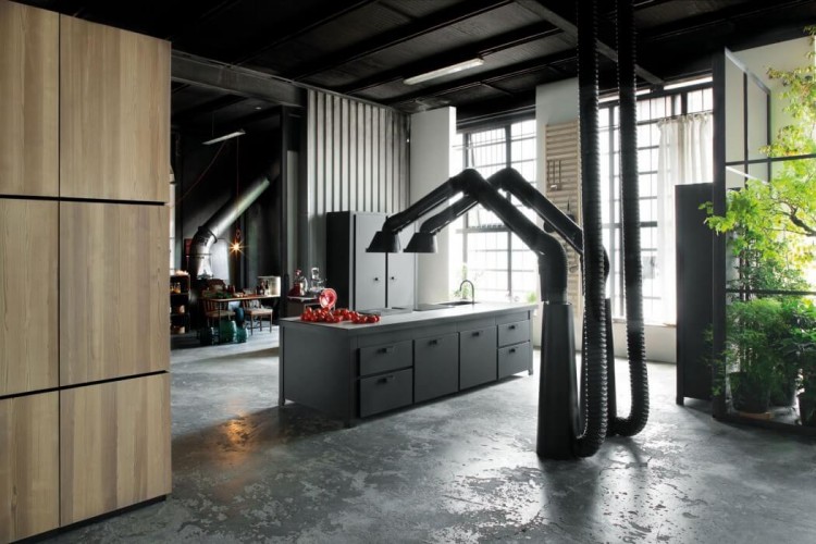 milan loft design with dark industrial metals in decor - digsdigs milan loft design with dark industrial metals in decor - digsdigs