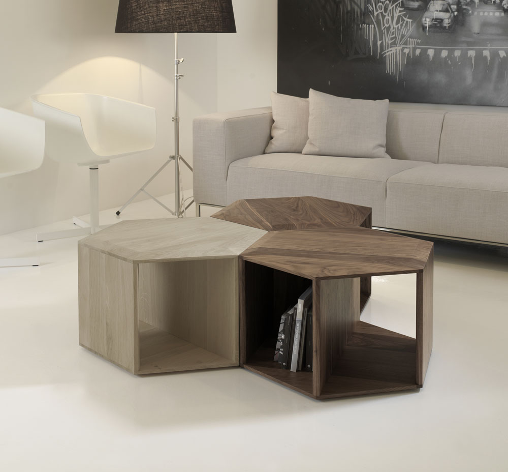 Minimalist And Functional HEXA Coffee Table | DigsDigs