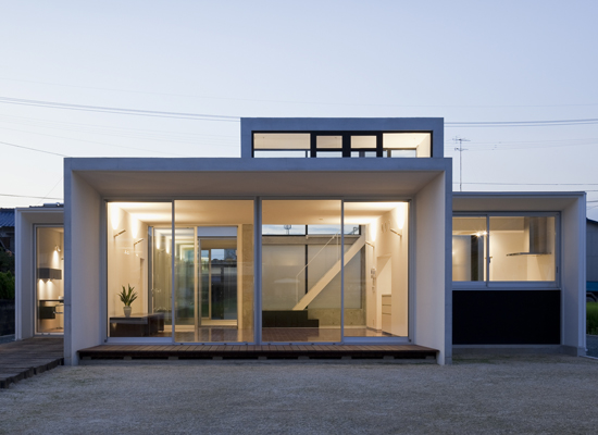 Minimalist House Design That Consist Of Small Rectangular Blocks  DigsDigs