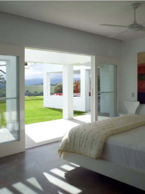 Minimalist House With A Bunny Guardian