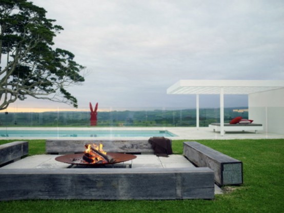 Minimalist House With A Bunny Guardian