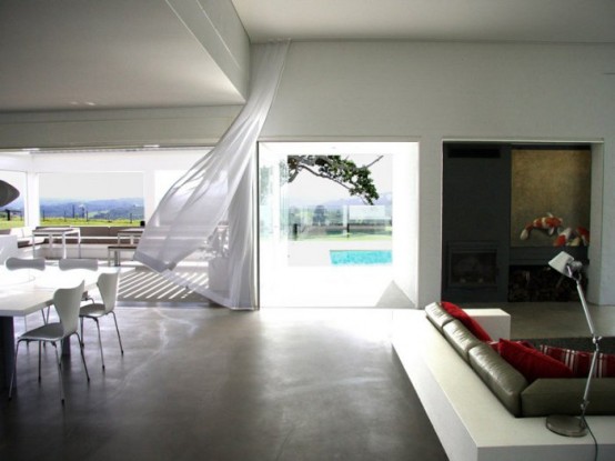 Minimalist House With A Bunny Guardian