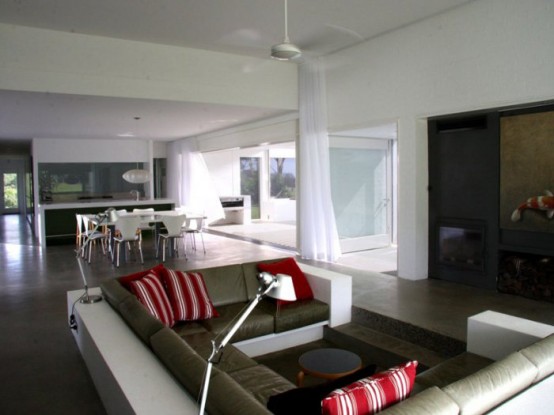 Minimalist House With A Bunny Guardian