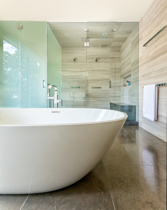 Modern Annex Home With Lots Of Wood In Decor