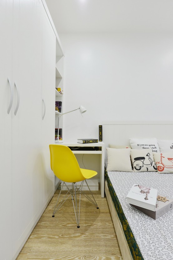 Modern Apartment Design With Colorful Wall Tiles And Accents Modern Apartment Design With Colorful Wall Tiles And Accents