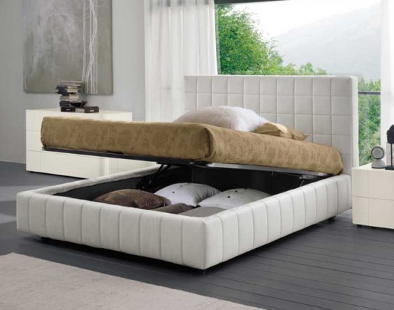 Modern Bed With Storage Scacco By Dall Agnese