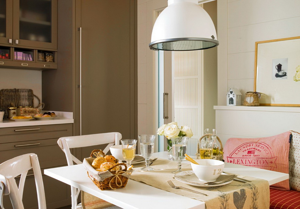 Modern Beige Kitchen Design With Red Walls DigsDigs Modern Beige Kitchen Design With Red Walls DigsDigs