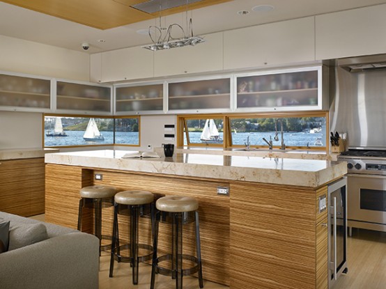 Kitchen Remodeling Modern Floating Home