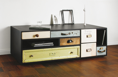 Modern Storage Furniture With Vintage Drawers | DigsDigs