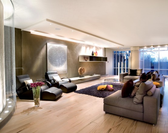modern sleek design luxury living room