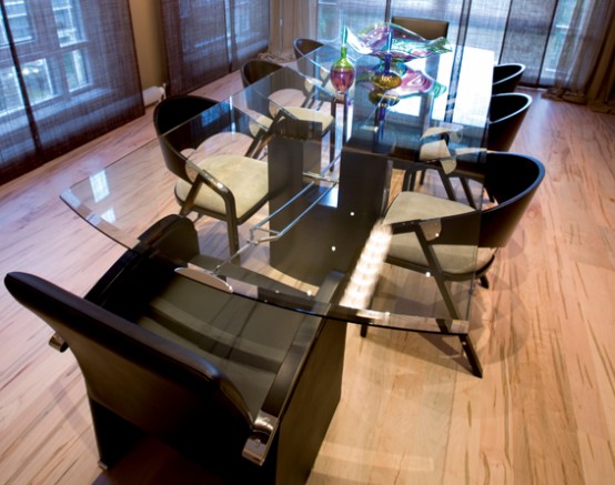 Modern & glamorous dining room