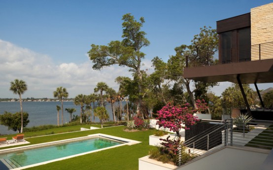 Modern Home Overlooking The Water