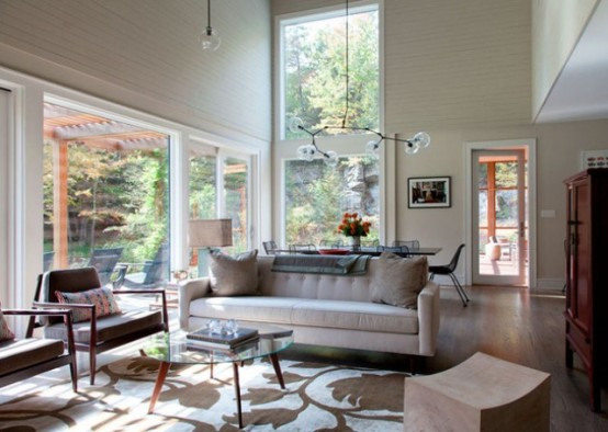 Modern House With A Rustic Exterior And Calm Interior Modern House With A Rustic Exterior And Calm Interior