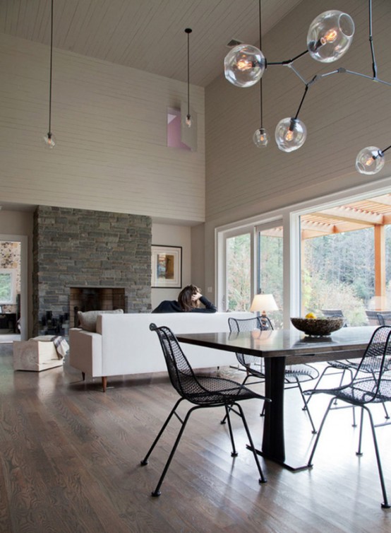 Modern House With A Rustic Exterior And Calm Interior Modern House With A Rustic Exterior And Calm Interior