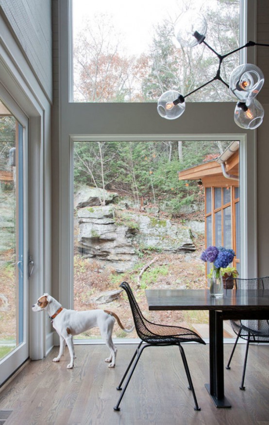 Modern House With A Rustic Exterior And Calm Interior Modern House With A Rustic Exterior And Calm Interior