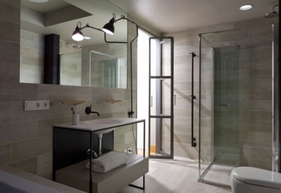 Modern Kiev Apartment With White Brick Walls