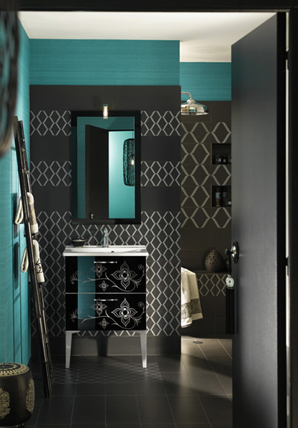 Modern Moroccan Bathroom Wallpapers