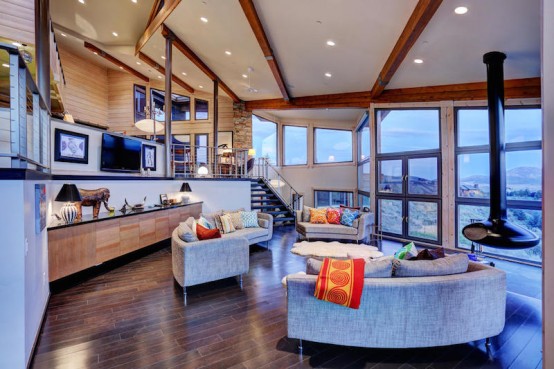 Modern Mountain Residence With Stunning Views Modern Mountain Residence With Stunning Views