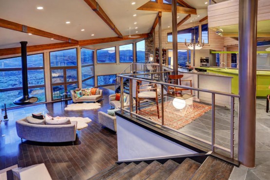 Modern Mountain Residence With Stunning Views Modern Mountain Residence With Stunning Views