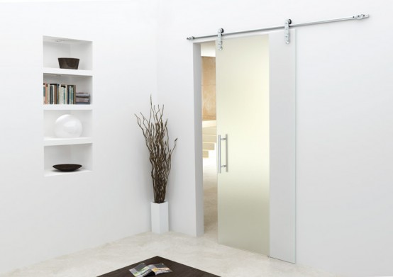 Single Glass Sliding Doors from Foa Porte | DigsDigs