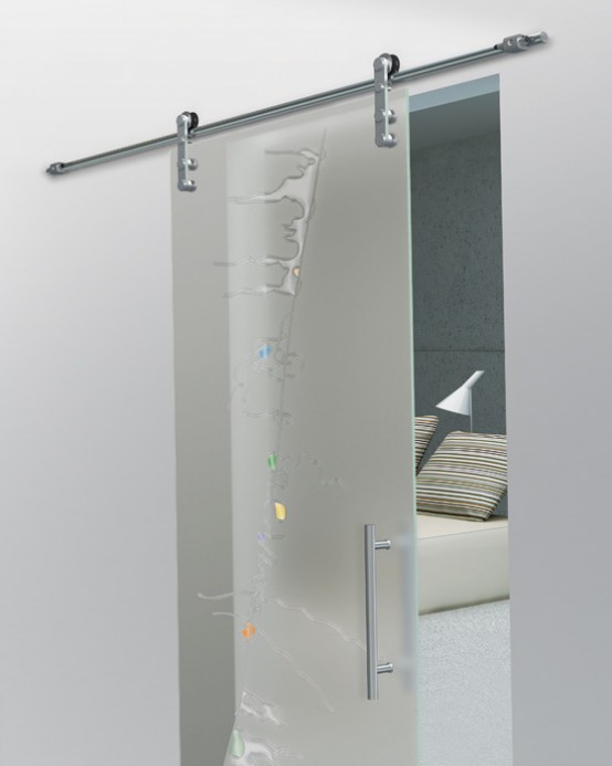 Single Glass Sliding Doors from Foa Porte | DigsDigs