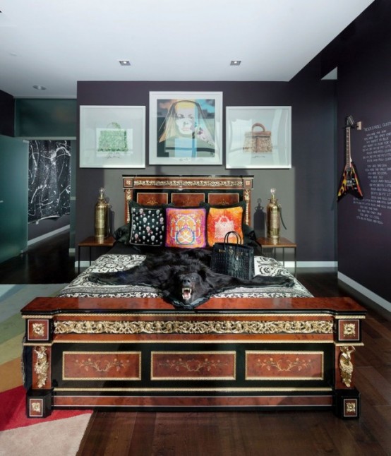 Modern Surrealist Penthouse With Colorful Interiors Modern Surrealist Penthouse With Colorful Interiors