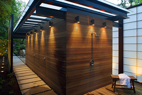 Modern Translucent Pool House Design - DigsDigs