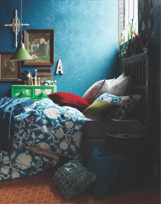 Moody Blue Bedroom