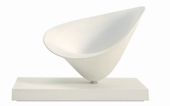 Moor Driade White Chair by Philippe Starck