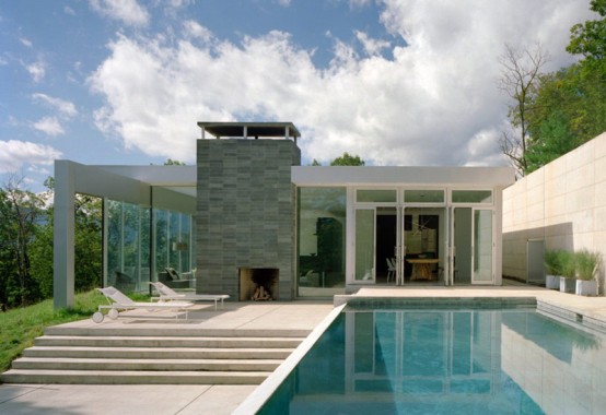 mountain glass house