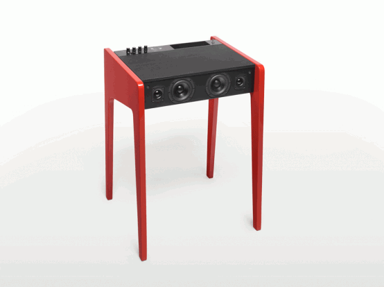 Compact Multimedia Laptop Desk With Built-In Speakers System