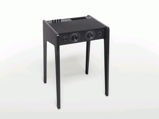 Compact Multimedia Laptop Desk With Built-In Speakers System