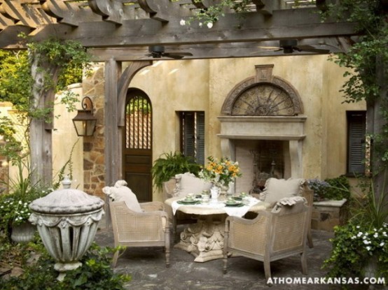 Amazing Old European Style Garden And Terrace Design - DigsDigs