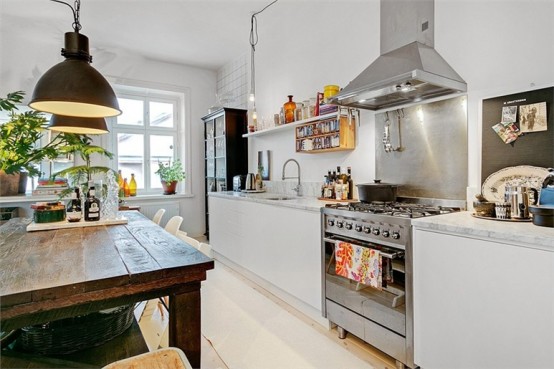 Old Meets New In Stockholm Apartment Design