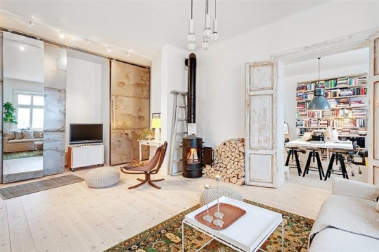 Old Meets New In Stockholm Apartment Design