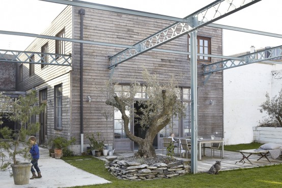 Old Waffle Factory Turned Into A Cozy Industrial House