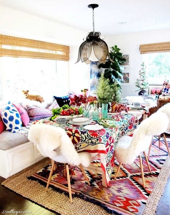 39 Original Boho Chic Dining Room Designs DigsDigs