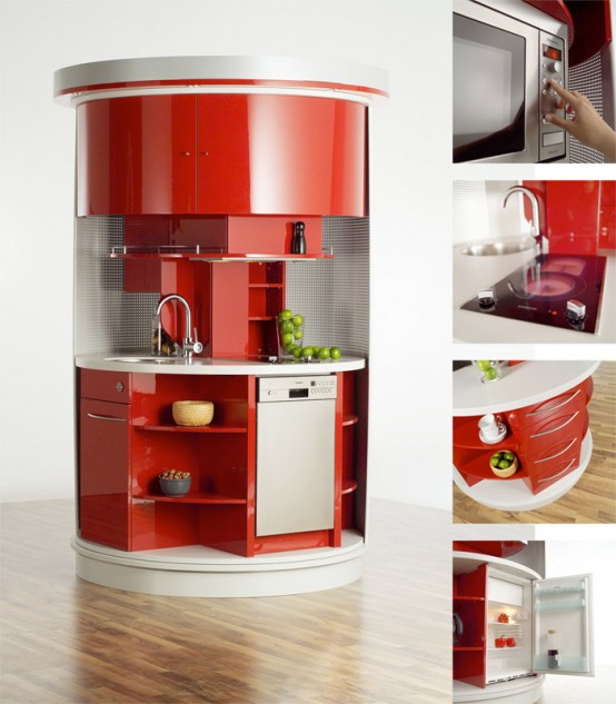 Original Circle Kitchen For Small Space