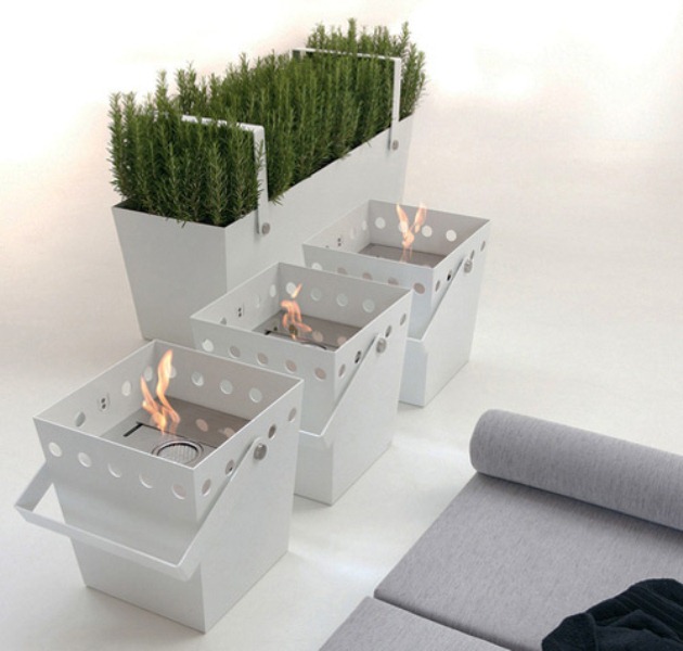 Portable Ethanol Fireplace With An Aroma Diffuser DigsDigs