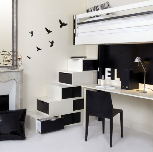 Practical Furniture For Black And White Interior Design By Espace Loggia