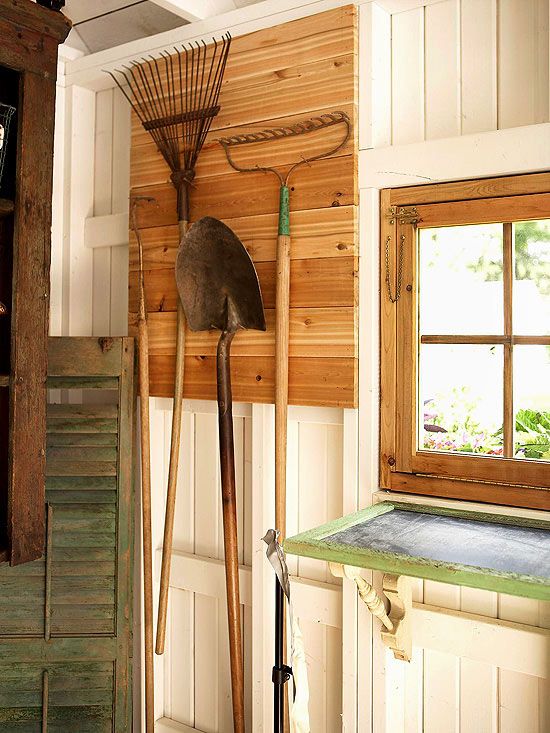 33 Practical Garden Shed Storage Ideas - DigsDigs