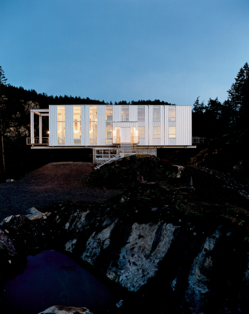 Prefab House In Remote Location