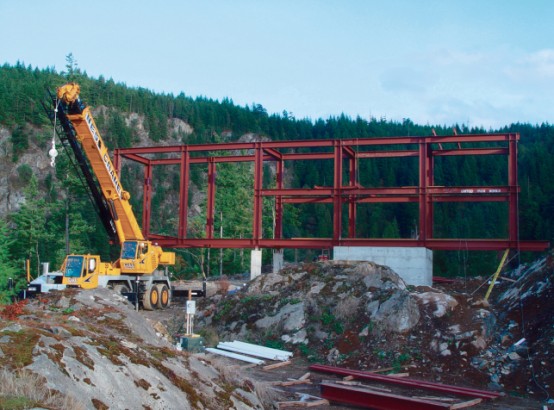 Prefab House In Remote Location Construction