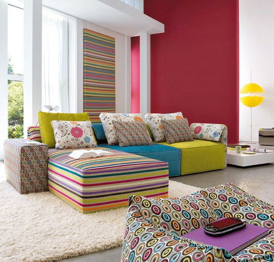 111 Bright And Colorful Living Room Design Ideas | DigsDigs