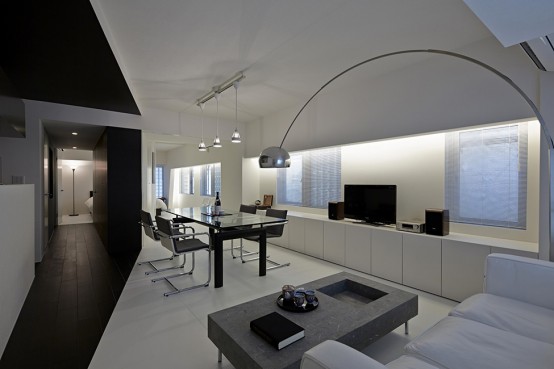 Pure Minimalism Black And White Monochromatic Apartment Pure Minimalism Black And White Monochromatic Apartment