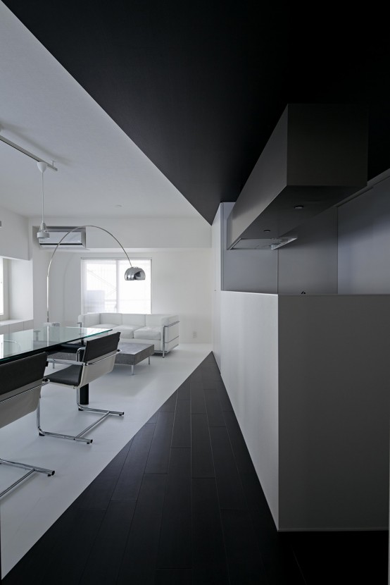 Pure Minimalism Black And White Monochromatic Apartment Pure Minimalism Black And White Monochromatic Apartment