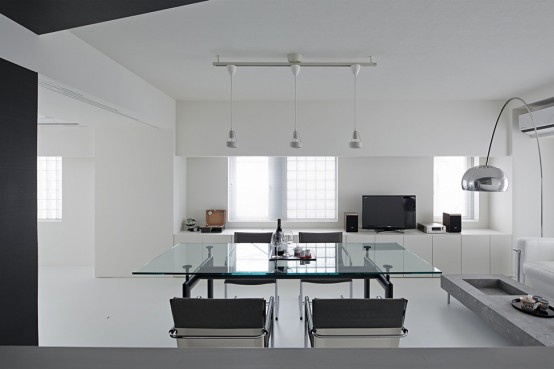 Pure Minimalism Black And White Monochromatic Apartment Pure Minimalism Black And White Monochromatic Apartment