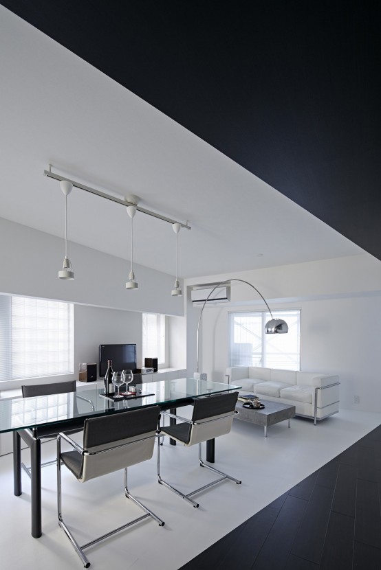 Pure Minimalism Black And White Monochromatic Apartment Pure Minimalism Black And White Monochromatic Apartment