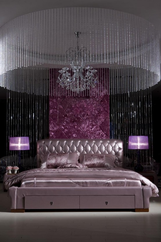 Purple Accents In Bedroom